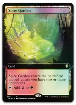 Spire Garden (Extended Art) #606 (Foil) (NM) Baldur's Gate CLB Magic MTG - Image 1