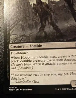 Hobbling Zombie 106/277 Common Innistrad: Midnight Hunt Magic: The Gathering - Image 4