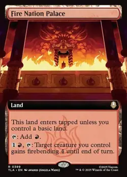 Fire Nation Palace - Foil Extended Art TLA NM MTG - Image 1