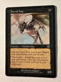 MTG Magic the Gathering Putrid Imp (77/143) Torment LP/MP - Image 1