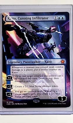 2024 MTG Magic the Gathering Foundations Borderless Kaito Cunning Infiltrator - Image 1