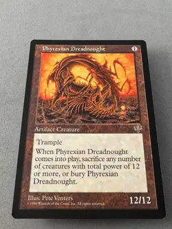 Phyrexian Dreadnought MTG Mirage—Never Played Near Mint—Vintage RESERVE LIST - Image 5