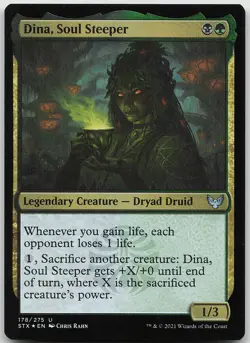 Dina, Soul Steeper FOIL Uncommon Strixhaven: School of Mages LP MTG - Image 1