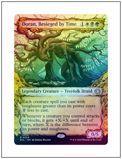 1x Doran, Besieged by Time, Showcase Art Foil, Lorwyn Eclipsed, Magic MTG NM - Image 1