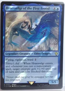 Hraesvelgr of the First Brood [New, Near Mint] *Surge Foil* {Final Fantasy MTG} - Image 1