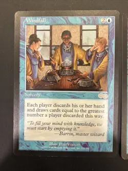 2x Windfall Urza’s Saga MTG Magic NM UP - Image 2