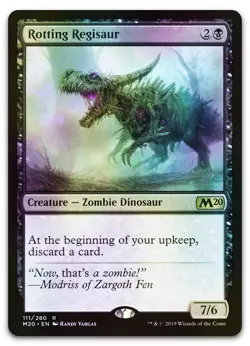 Rotting Regisaur #111 (Foil) (LP) Core Set 2020 M20 Magic MTG - Image 1