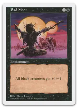 Bad Moon (LP) Fifth Edition 5ED Magic MTG - Image 1