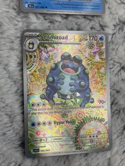 Seismitoad 105/086 🎉NM/M🎉 Illustration Rare Pokemon Card BLACK BOLT English 🔥 - Image 3