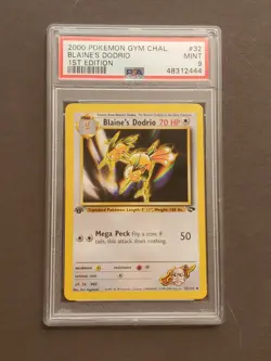 PSA 9 1ST EDITION BLAINE'S DODRIO 32/132 GYM CHALLENGE - MINT - Image 1