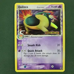 LP Quilava 36/101 Dragon Frontiers 2006 Reverse Holo Stamped Pokemon Card - Image 1