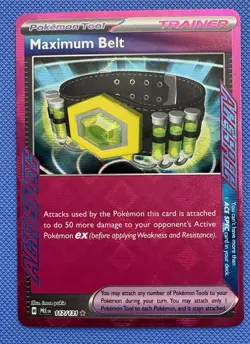 Pokemon Maximum Belt 117/131 Sv: Prismatic Evolutions ACE SPEC Rare Holo English - Image 1