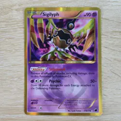 LP Sigilyph 118/116 Black & White Plasma Freeze Secret Rare Pokemon Card - Image 1