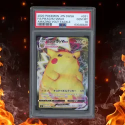 Pokemon Amazing Volt Tackle Japanese PIKACHU VMAX 031/100 PSA 10 - Image 1
