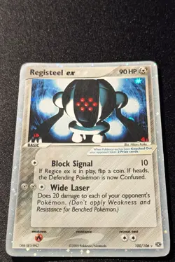 Pokemon EX EMERALD - #100/106 Registeel ex - Ultra Rare Holo - ENG - MP - Image 4