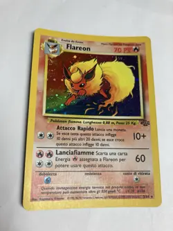 Pokemon Flareon Italian Jungle Unlimited 3/64 Holo LP-NM - Image 1