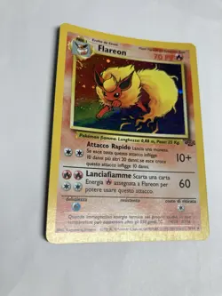 Pokemon Flareon Italian Jungle Unlimited 3/64 Holo LP-NM - Image 2