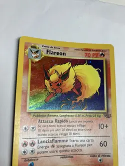 Pokemon Flareon Italian Jungle Unlimited 3/64 Holo LP-NM - Image 3