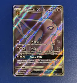 Pokemon TCG Espeon GX Full Art Ultra Rare Sun & Moon 140/149 - Image 1
