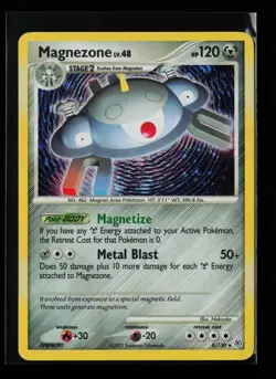 Magnezone 8/130 Holo Rare Diamond and Pearl Pokemon Card - Image 1