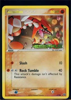 Pokemon EX EMERALD - #5/106 Groudon - Reverse Holo - ENG - Lightly Played - Image 1