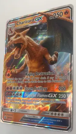 Pokemon Charizard GX SM195 Full Art Holo Promo 250 HP Dragon Card - Image 3