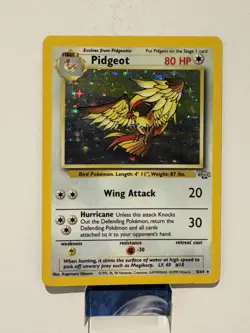 1999 Pokemon Jungle Pidgeot (8) #08/64 Holo Rare Lightly played - Image 1