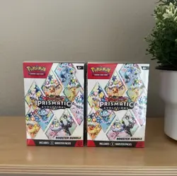 Pokemon TCG Prismatic Evolutions Booster Bundle - LOT OF 2 IN HAND S&V - Image 1