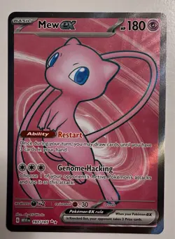 Pokemon TCG Mew EX Ultra Rare Holo SV: Scarlet & Violet 151 193/165 - Image 4