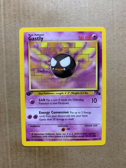 1st Edition Gastly 33/62 Fossil Set - Uncommon Pokemon Card - EXCELLENT - Image 1