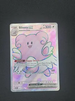 Pokemon TCG Twilight Masquerade Blissey EX 201/167 Full Art Ultra Rare - Image 1