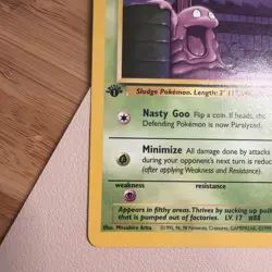 Pokemon Grimer 48/62 1st Edition Fossil Regular LP - Image 2