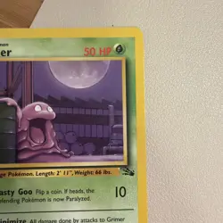 Pokemon Grimer 48/62 1st Edition Fossil Regular LP - Image 4