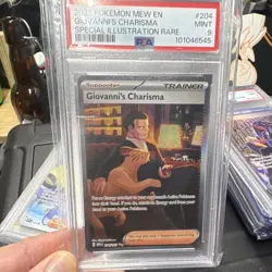 Pokemon Giovanni's Charisma 204/165 SV151 Special Illustration Rare PSA 9 - Image 1