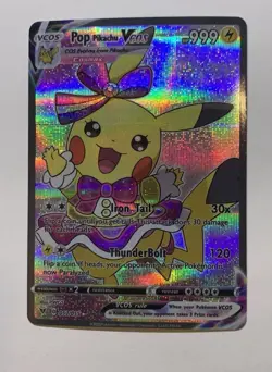 Pikachu Cosplay Pop Star Girl Pokemon Custom ACG Card Holo Foil Anime Cute Hot - Image 3