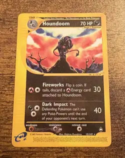 Houndoom - 15/147 - Pokemon Aquapolis Non-Holo Card Great Condition - Image 1