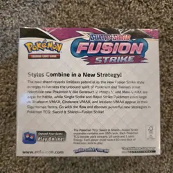 Pokemon TCG Sword & Shield Fusion Strike Booster Box w/ Case - Sealed - A4 - Image 3