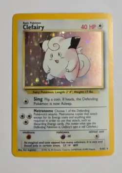 1999 Pokemon Clefairy 005/102 Base Set Holo - Image 1