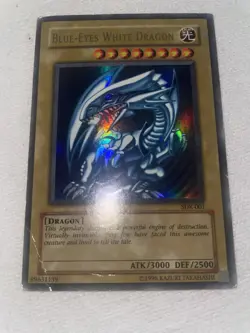Konami Yu-Gi-Oh! Blue-Eyes White Dragon Normal Holo SDK-001 ATK 3000 DEF 2500 - Image 1