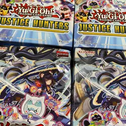 Lot of 8 Yu-Gi-Oh Justice Hunters 1st Edition Mini Boxes, New, Factory Sealed - Image 4