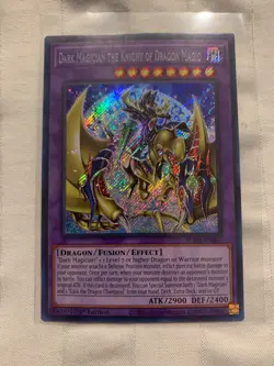 Dark Magician the Knight of Dragon Magic BLMR-EN001 Secret Rare YuGiOh - Image 1