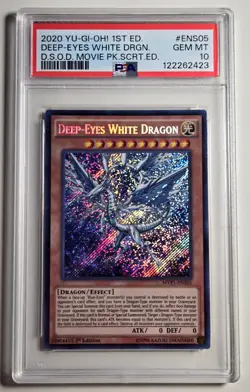 2020 YU-GI-OH! DARK SIDE OF DIMENSIONS Deep Eyes White Dragon MVP1-ENS05 PSA 10 - Image 1