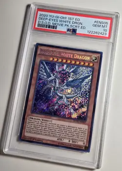 2020 YU-GI-OH! DARK SIDE OF DIMENSIONS Deep Eyes White Dragon MVP1-ENS05 PSA 10 - Image 3