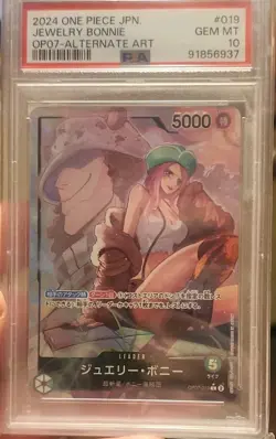 One Piece Jewelry Bonney 019 OP07-Alternate Art Leader PSA 10 Japanese - Image 1