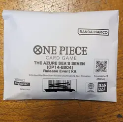 One Piece TCG The Azure Seas Seven Op14-eb04 Release Event Kit - Image 1