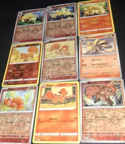 Ninetales & Vulpix Pokemon TCG Mixed 9 Card Lot - Image 1