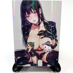 Naruto Hinata Hyuga Sexy Hot Anime Waifu Girl Doujin Lewd Goddess Story Art Card - Image 2