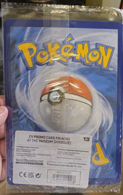 Pokemon Pikachu At The Museum x Natural History London Jumbo Card - Sealed - Image 2
