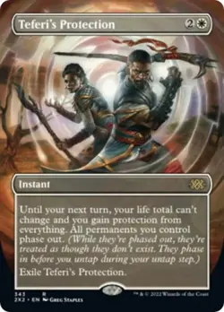 MTG - Teferi's Protection (Borderless) - - Light Play - Normal - Image 1