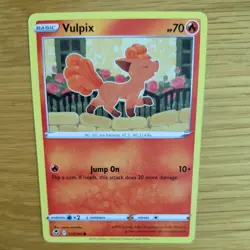 VULPIX 017/195 POKEMON CARD (SILVER TEMPEST SET) - Image 1